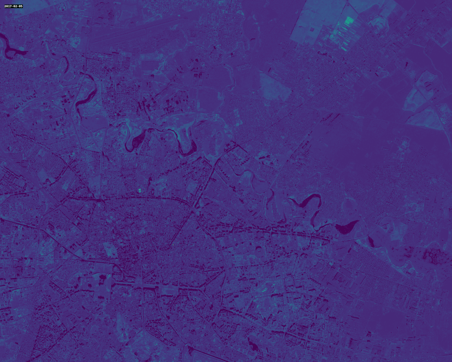 NDVI at each 10 days.
