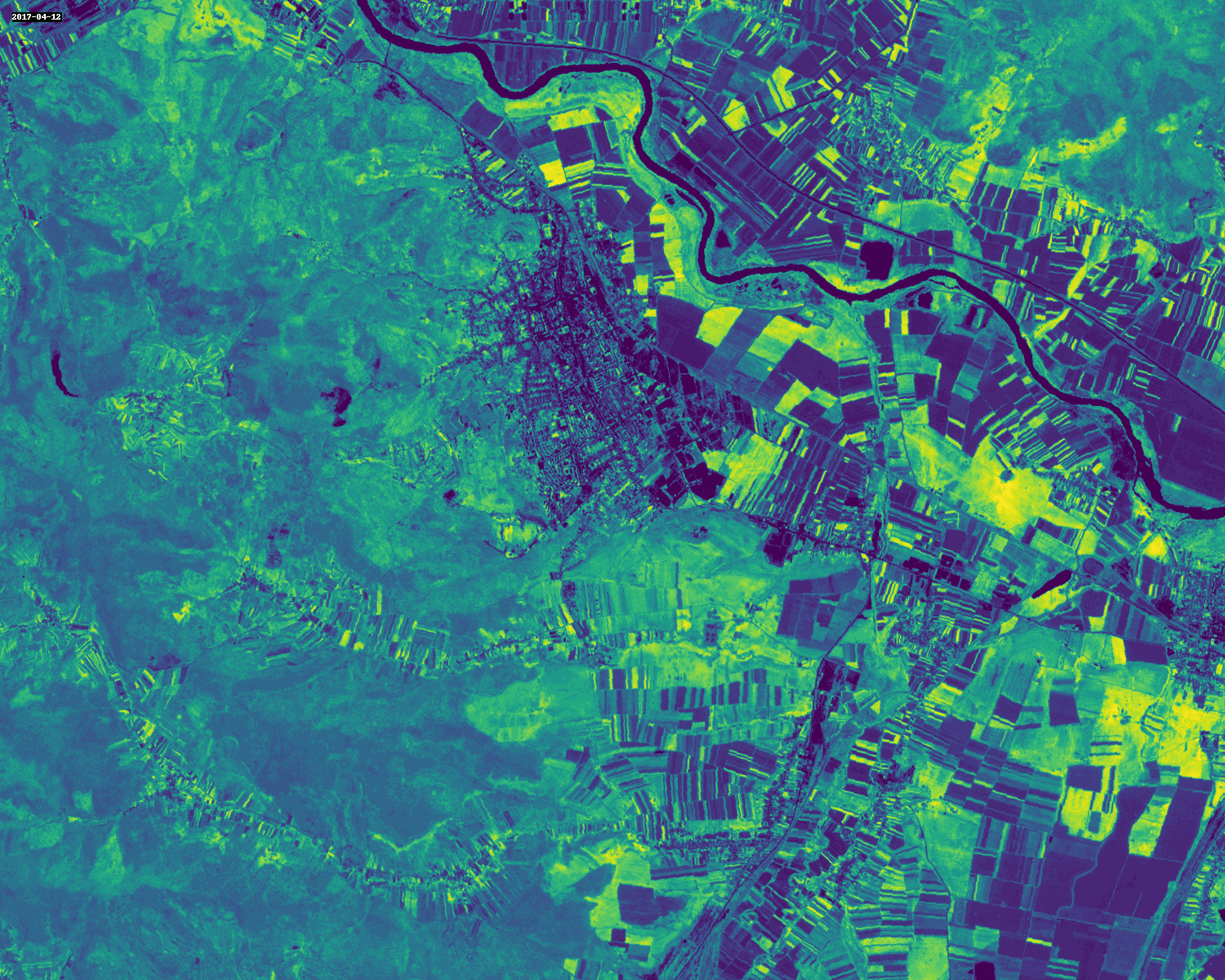 NDVI at each 10 days.