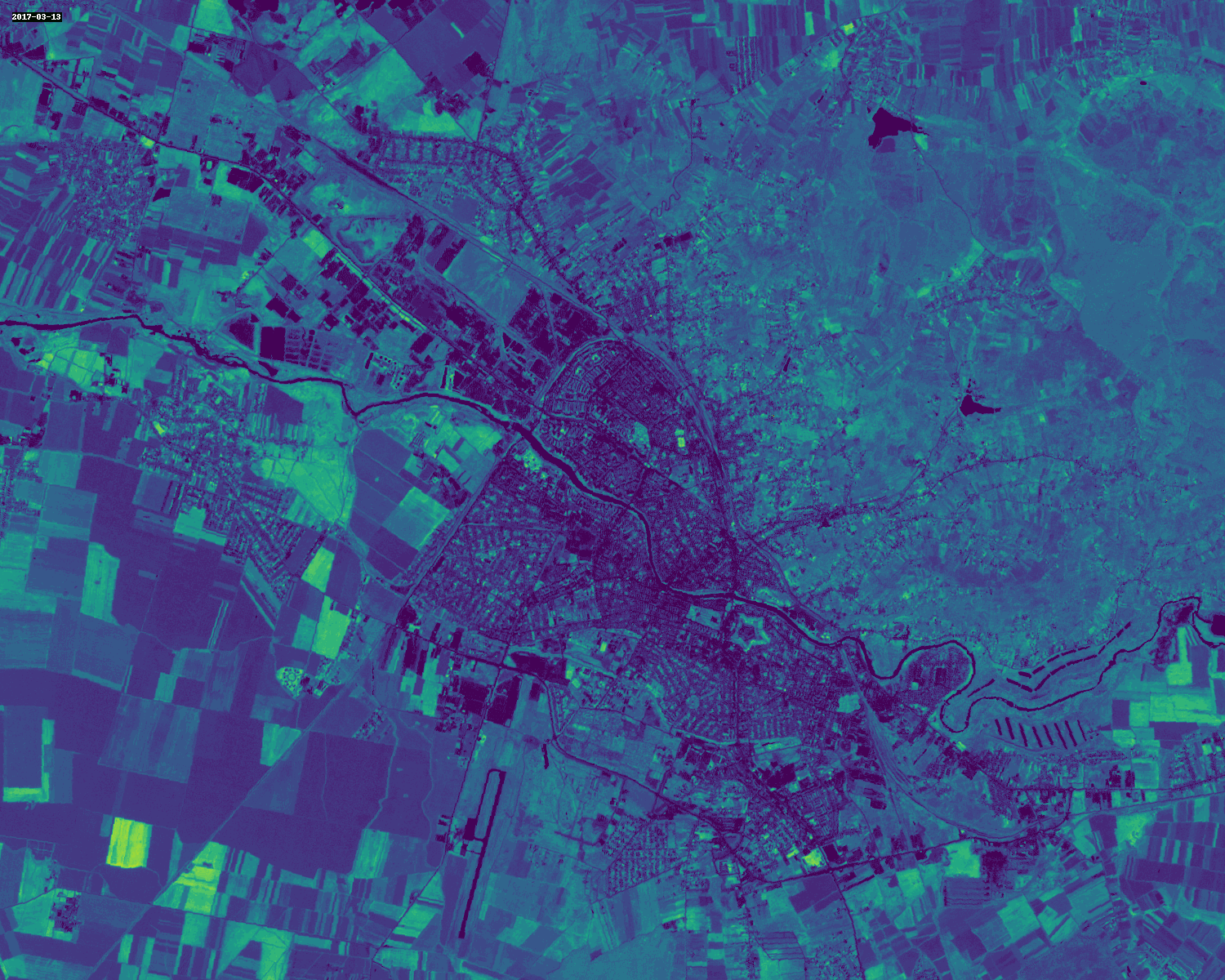 NDVI at each 10 days.